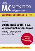 Działalność spółki z o.o. w uchwałach wspólników - ebook