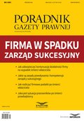 Firma w spadku - zarząd sukcesyjny - ebook