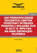 Jak przekroczenie rocznych limitów podstawy wymiaru podatku i składek ZUS w 2017 r. wpływa na inne obowiązki płatnika - ebook