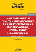 Jakie konsekwencje dla rozliczeń VAT podatnika mają nieuczciwe działania jego pracowników, kontrahentów lub osób trzecich - ebook