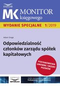 Odpowiedzialność członków zarządu spółek kapitałowych - ebook