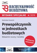 Rachunkowość Budżetowa. Prewspółczynnik w jednostkach budżetowych. Wskaźnik roczny i korekta - ebook