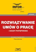 Rozwiązywanie umów o pracę - zasady postępowania - ebook