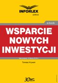 Wsparcie nowych inwestycji - ebook