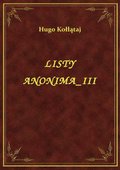 Listy Anonima III - ebook