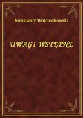 Uwagi Wstępne - ebook