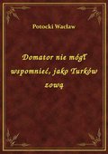 Domator nie mógł wspomnieć, jako Turków zową - ebook