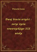 Dwaj bracia artyści : zarys życia towarzyskiego XIX wieku - ebook