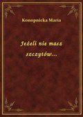 Jeżeli nie masz szczytów... - ebook