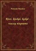 Ktoś, kiedyś, kędyś - rzeczy niepewne - ebook