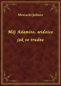 Mój Adamito, widzisz jak to trudne - ebook