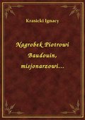 Nagrobek Piotrowi Baudouin, misjonarzowi... - ebook