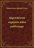 Napomknienia względem dobra publicznego - ebook