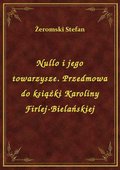 Nullo i jego towarzysze. Przedmowa do książki Karoliny Firlej-Bielańskiej - ebook