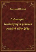 O dawnych i teraźniejszych prawach polskich słów kilka - ebook