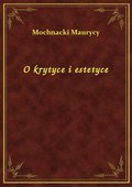 O krytyce i estetyce - ebook