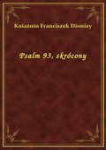 Psalm 93, skrócony - ebook