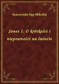 Sonet I. O krótkości i niepewności na świecie - ebook