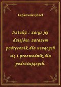 Sztuka : zarys jej dziejów, zarazem podręcznik dla uczących się i przewodnik dla podróżujących. - ebook