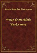 Wstęp do przekładu "Epok natury" - ebook