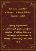 Żywoty arcybiskupów gnieźnieńskich, prymasów Korony Polskiéj i Wielkiego Księstwa Litewskiego, od Wilibalda do Andrzeja Olszowskiego włącznie. T. 2 - ebook