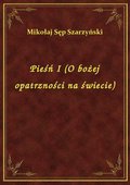 Pieśń I (O bożej opatrzności na świecie) - ebook