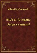 Pieśń II (O rządzie bożym na świecie) - ebook