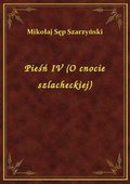 Pieśń IV (O cnocie szlacheckiej) - ebook