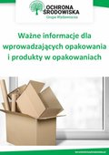 Ważne informacje dla wprowadzających opakowania i produkty w opakowaniach - ebook