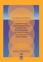 : Kompetencje psychospołeczne studentów - kandydatów na nauczycieli wychowania fizycznego - ebook