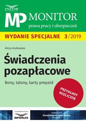 : Monitor Prawa Pracy i Ubezpieczeń. Świadczenia pozapłacowe. Bony, talony, karty prepaid - ebook