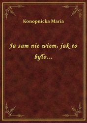 : Ja sam nie wiem, jak to było... - ebook