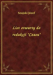 : List otwarty do redakcji "Czasu" - ebook