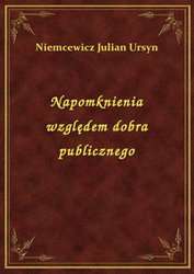 : Napomknienia względem dobra publicznego - ebook