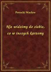 : Nie widzimy do siebie, co w inszych karzemy - ebook