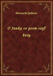 : O Janku co psom szył buty - ebook