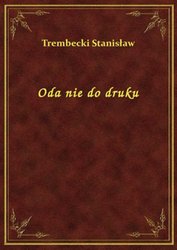 : Oda nie do druku - ebook