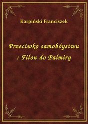 : Przeciwko samobóystwu : Filon do Palmiry - ebook