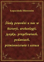 : Ślady powodzi u nas w historji, archeologji, języku, przysłowiach, podaniach, piśmiennictwie i sztuce - ebook