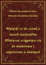 : Wyiątki co do sztuk z trzech rozdziałów Pliniusza sciągaiące się do malarstwa i snycerstwa u dawnych - ebook