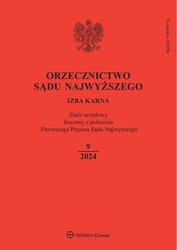 : Orzecznictwo Sądu Najwyższego - Izba Karna - e-wydanie – 9/2024